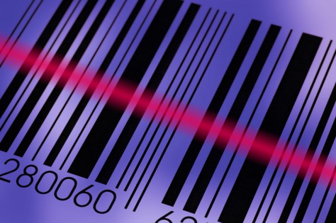Barcode and laser beam macro