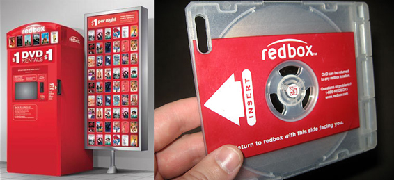 Redbox machines track small 2D barcodes in center of DVD
