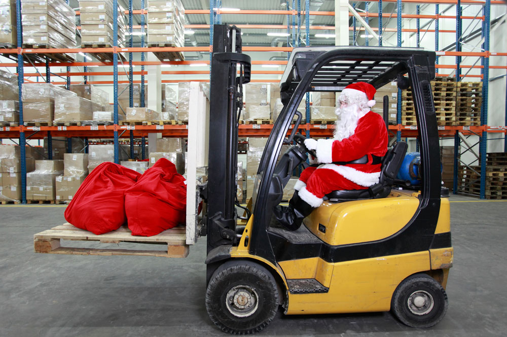 Forklift Santa