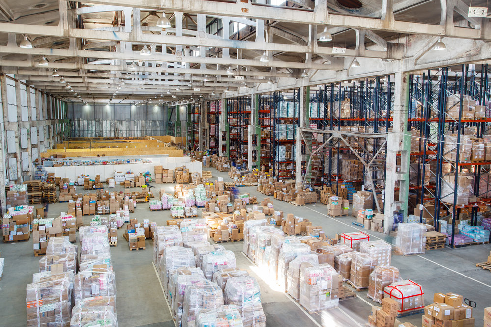 The warehouse complex for the storage of consumer goods